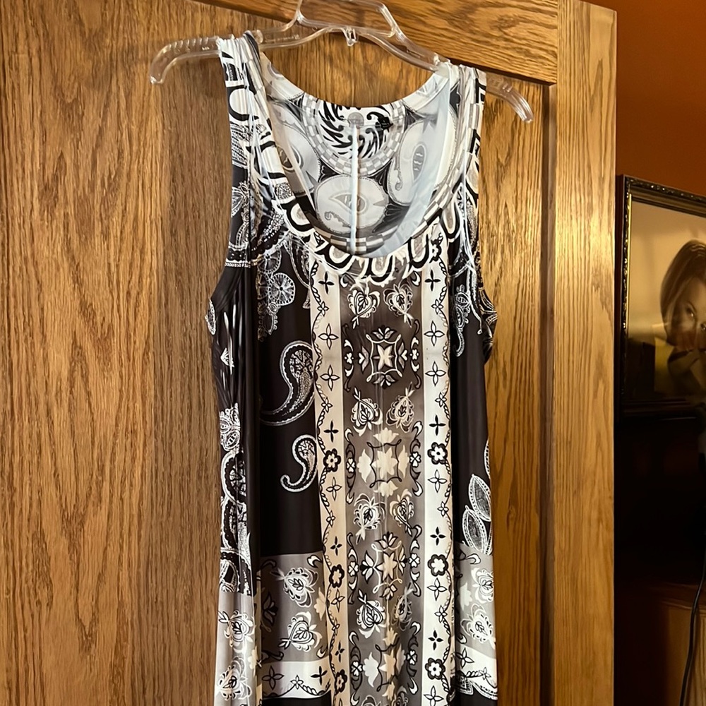 Maxi high low tank dress